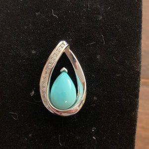Teardrop Turquoise Pendant